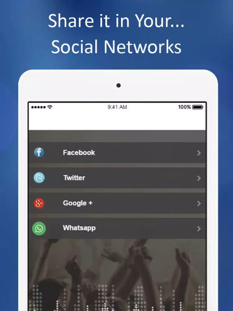 Tangkapan layar ` A Radios Canada FM iPad 
