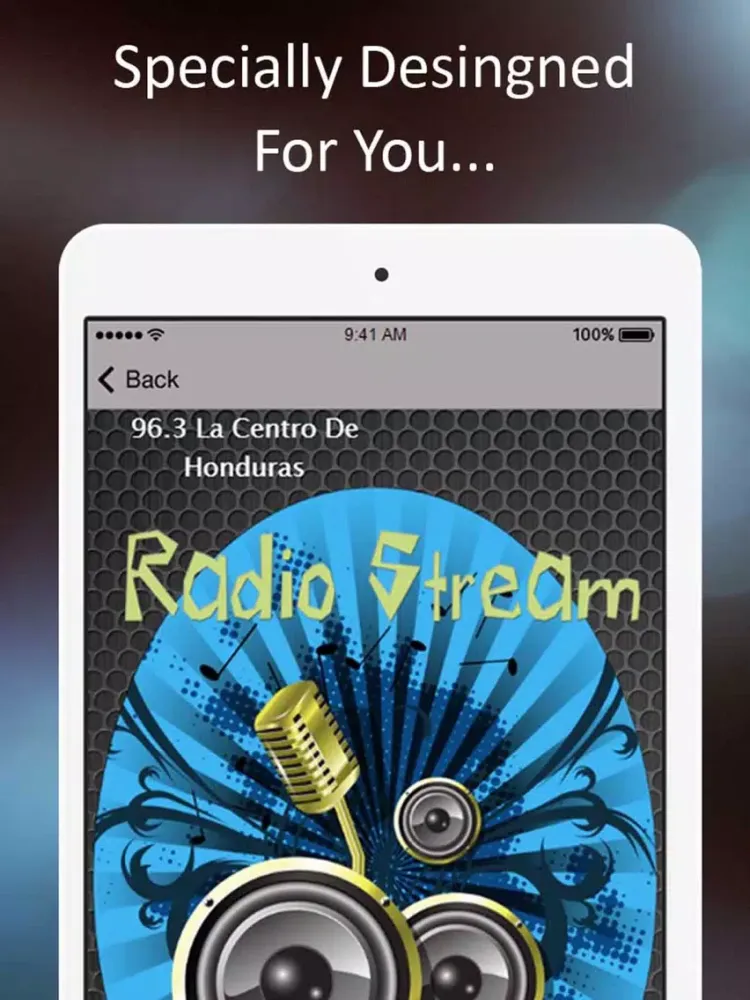 ภาพหน้าจอของ ´Honduras Stations: Music, Entertainment and AM . iPad 