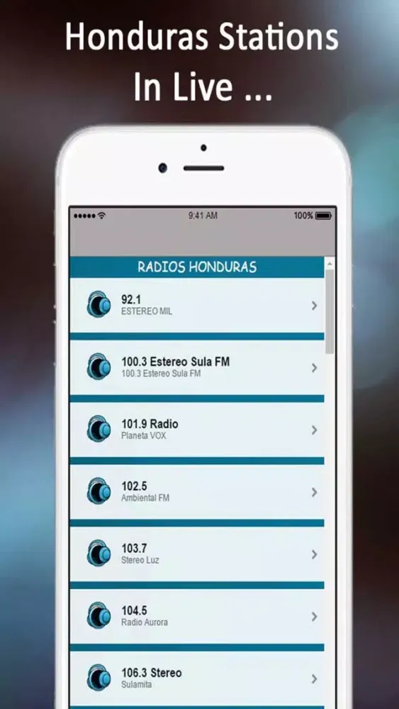 ภาพหน้าจอของ ´Honduras Stations: Music, Entertainment and AM .