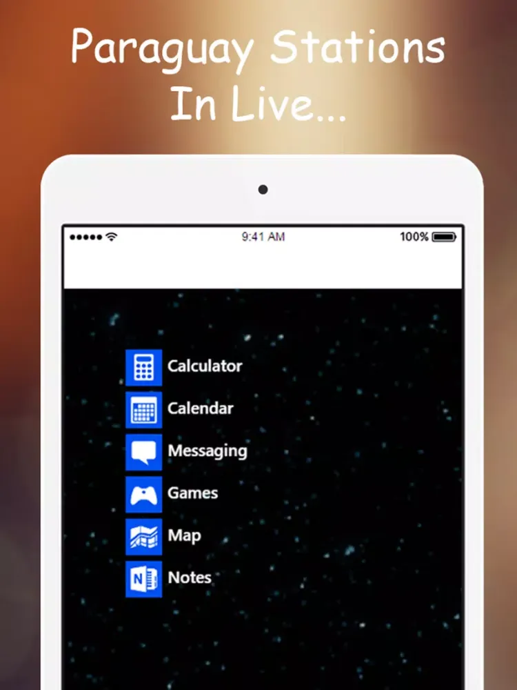 Capturas de tela do A + Radios Paraguay: Live Stations Fm. iPad 