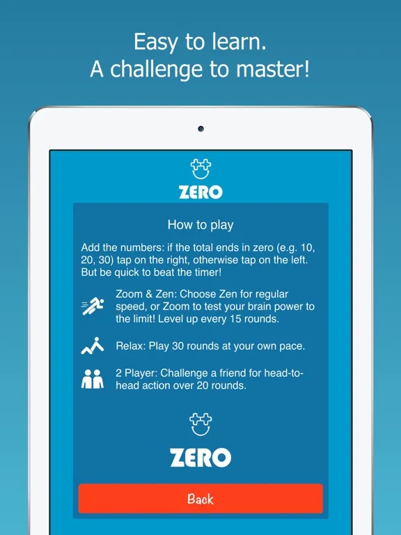 Zero? iPad  स्क्रीनशॉट