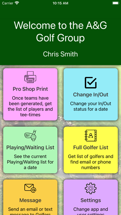 Capturas de pantalla de A&G Golf App