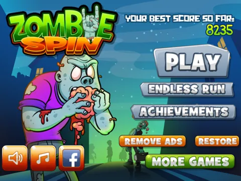 Tangkapan layar Zombie Spin - The Brain Eating Adventure iPad 