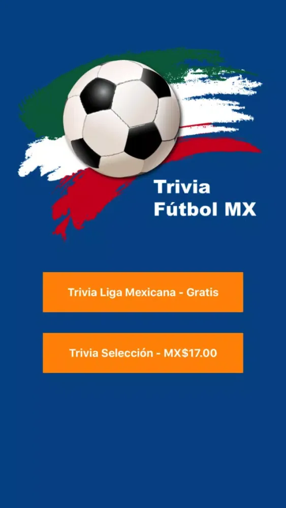 Ảnh chụp màn hình của Trivia Futbol Mexicano - Mexican Soccer Quiz