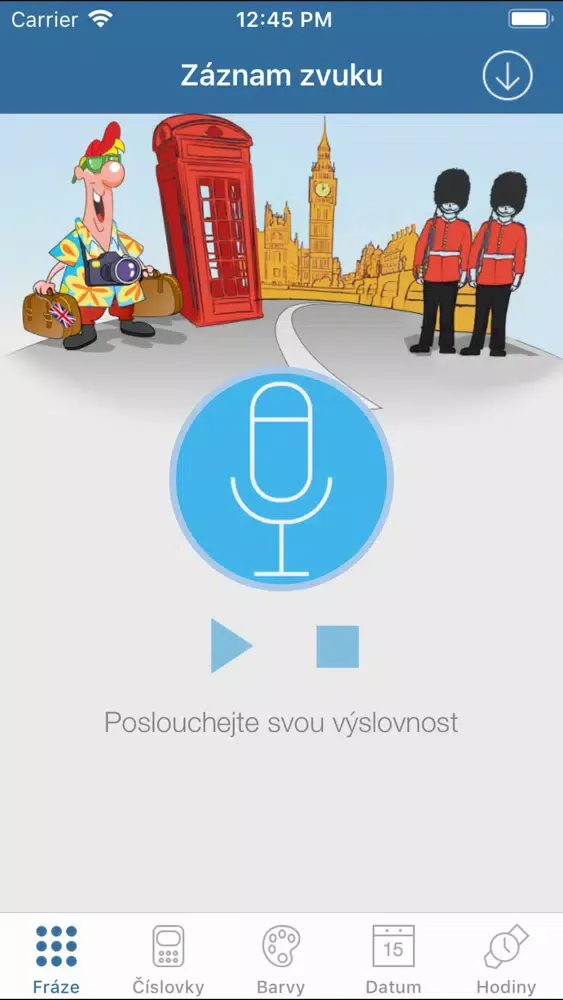 Tangkapan skrin Angličtina pro cestování