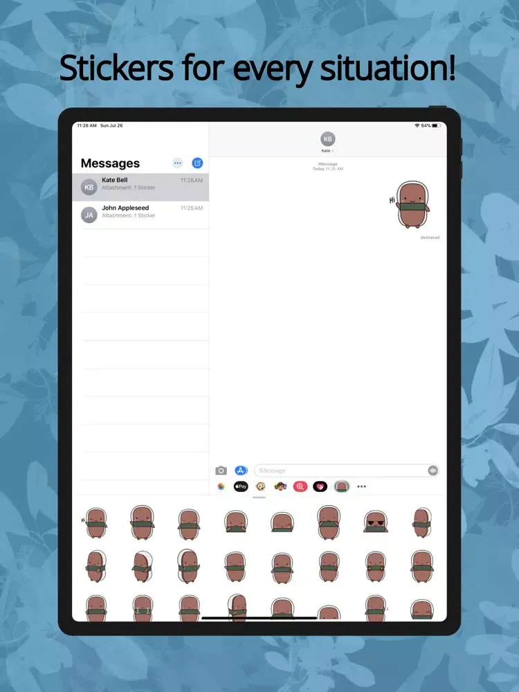 Musubi Stickers Animated iPad 应用截图