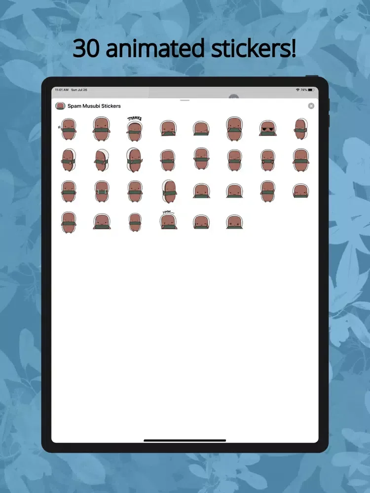 Musubi Stickers Animated iPad 应用截图