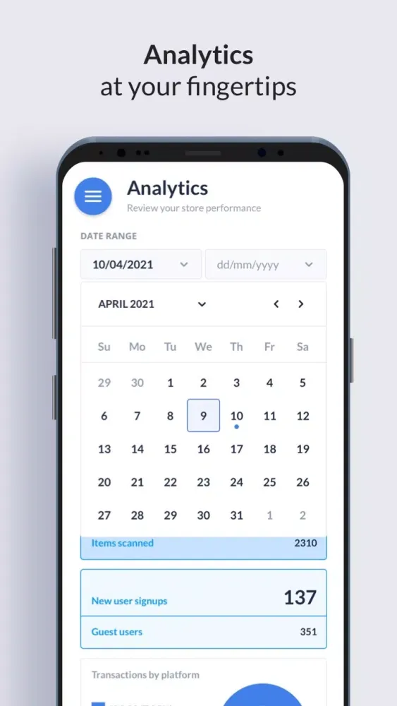 MishiPay Dashboard應用截圖