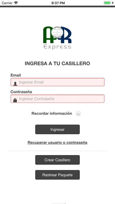 Capturas de tela do ARBox