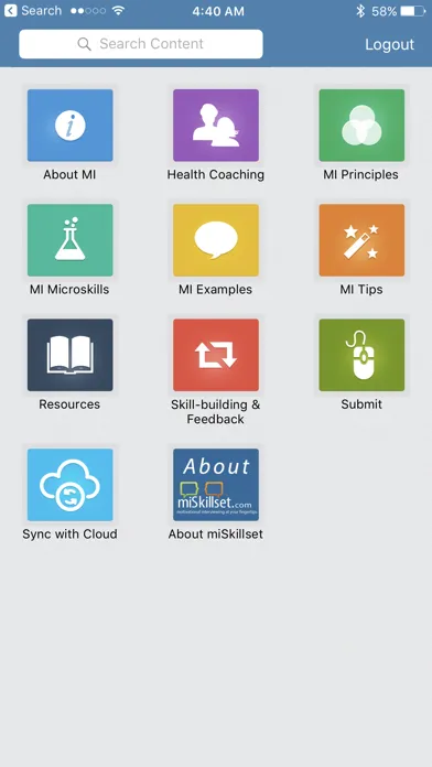 Capturas de tela do Motivational Interviewing Skills for Health Care