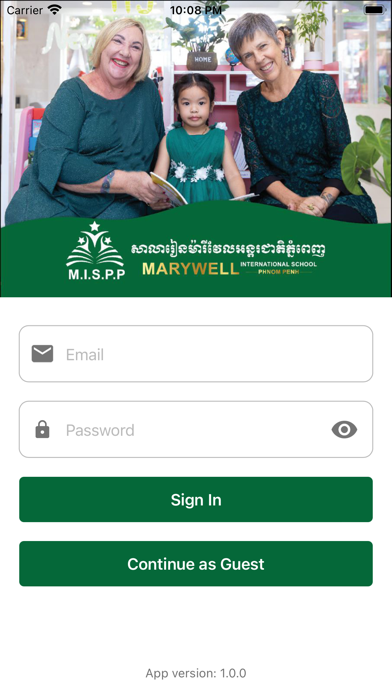 MISPP Student Portal スクリーンショット