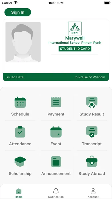 MISPP Student Portal应用截图
