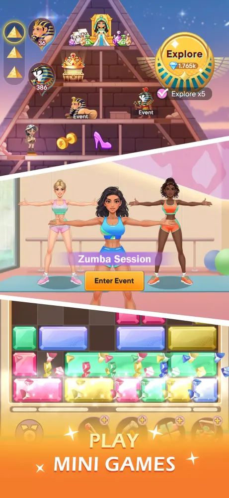 Capturas de tela do Influencer Story