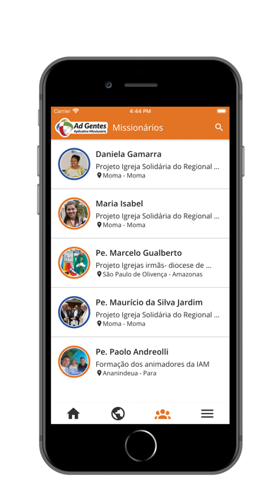 Captures d'écran de App Missionário Ad Gentes
