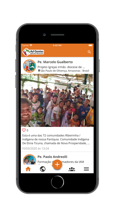 Captures d'écran de App Missionário Ad Gentes