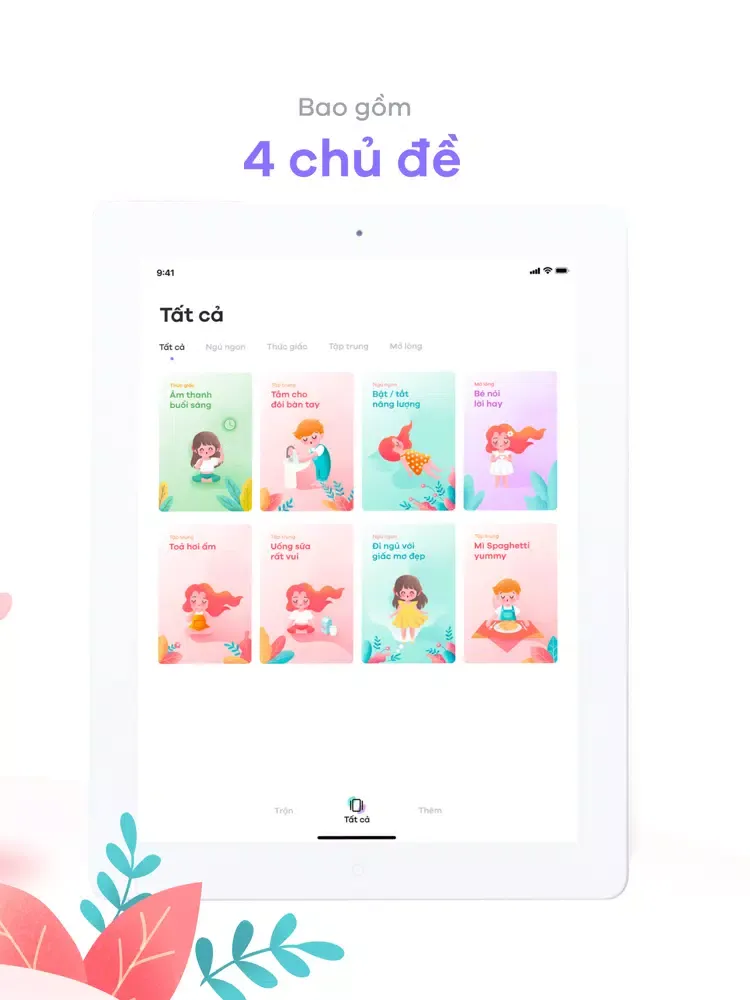 Calm Kids - Nâng đỡ Tâm trí Bé iPad 应用截图