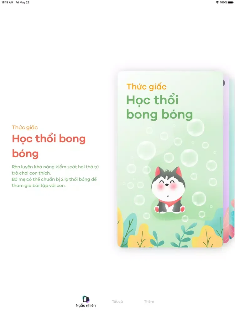 Calm Kids - Nâng đỡ Tâm trí Bé iPad 应用截图