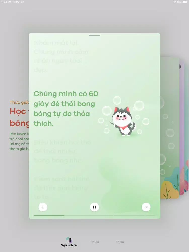 Calm Kids - Nâng đỡ Tâm trí Bé iPad 应用截图