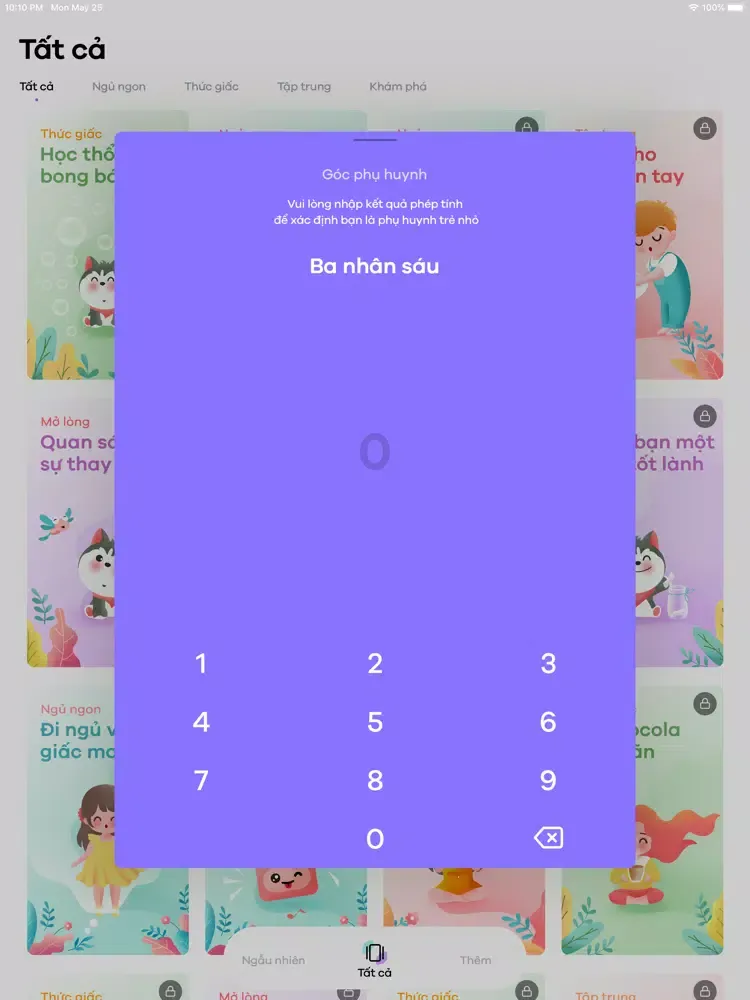 Calm Kids - Nâng đỡ Tâm trí Bé iPad 应用截图