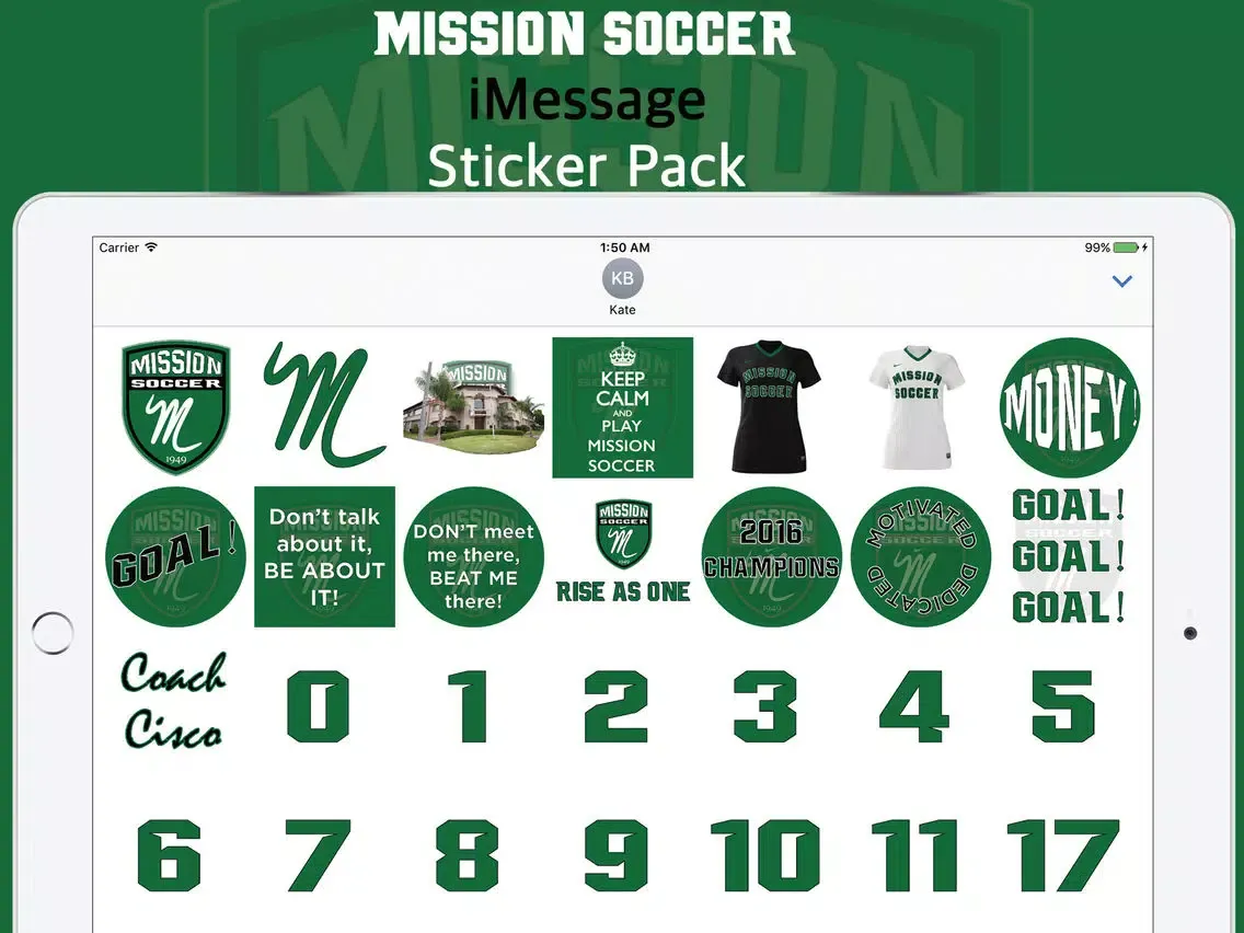 Capturas de tela do Mission Soccer Stickers iPad 