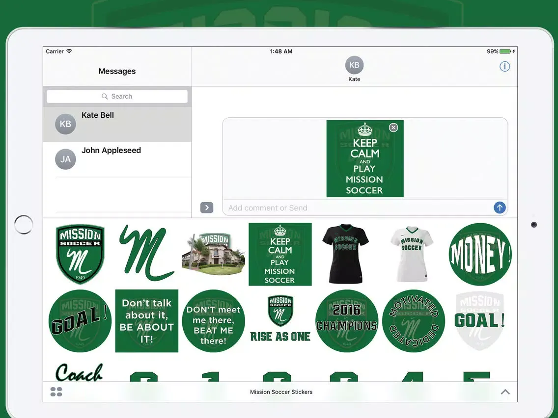 Capturas de tela do Mission Soccer Stickers iPad 