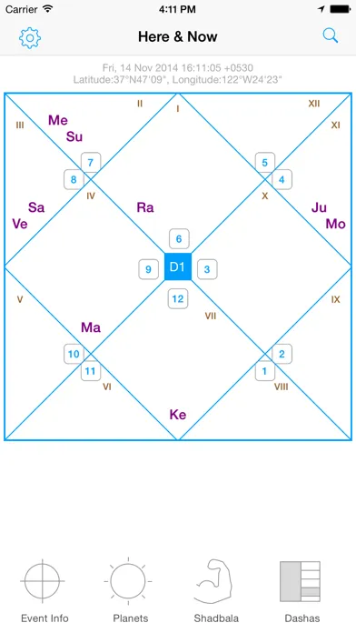 Ảnh chụp màn hình của Jyotish Dashboard™