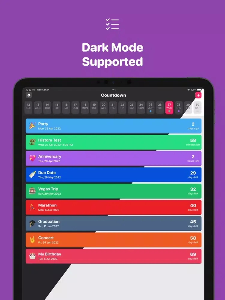 Screenshot di Countdown • Day Counter iPad 