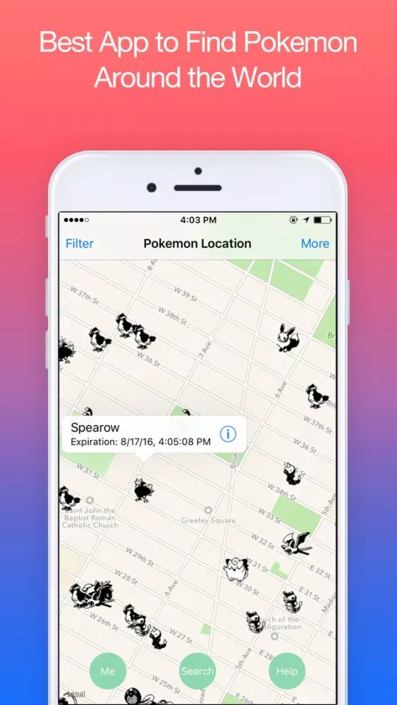 Capturas de tela do Poke Notify - Browse Nearby Location on the Map for Pokemon GO