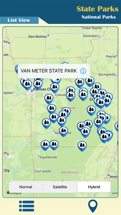 Zrzuty ekranu Missouri-State & National Park