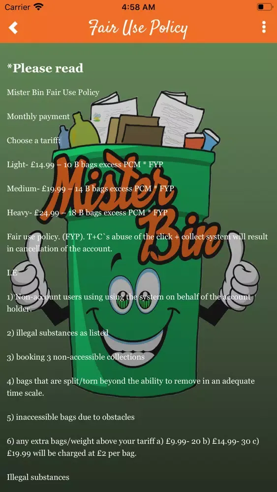 Mister Bin Ltd應用截圖