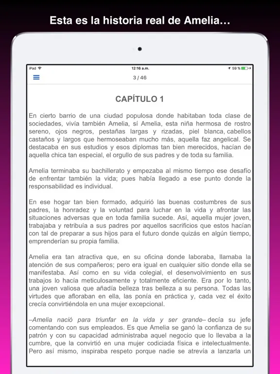 Amelia y las sillas vacías iPad Screenshots