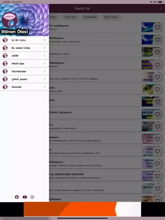 Capturas de tela do Mistik Yol iPad 