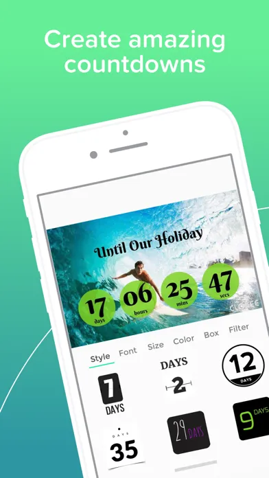 ภาพหน้าจอของ Cloxee - Countdown Widget