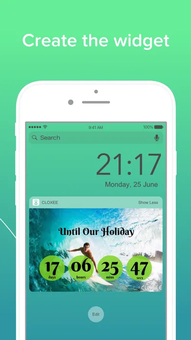 ภาพหน้าจอของ Cloxee - Countdown Widget