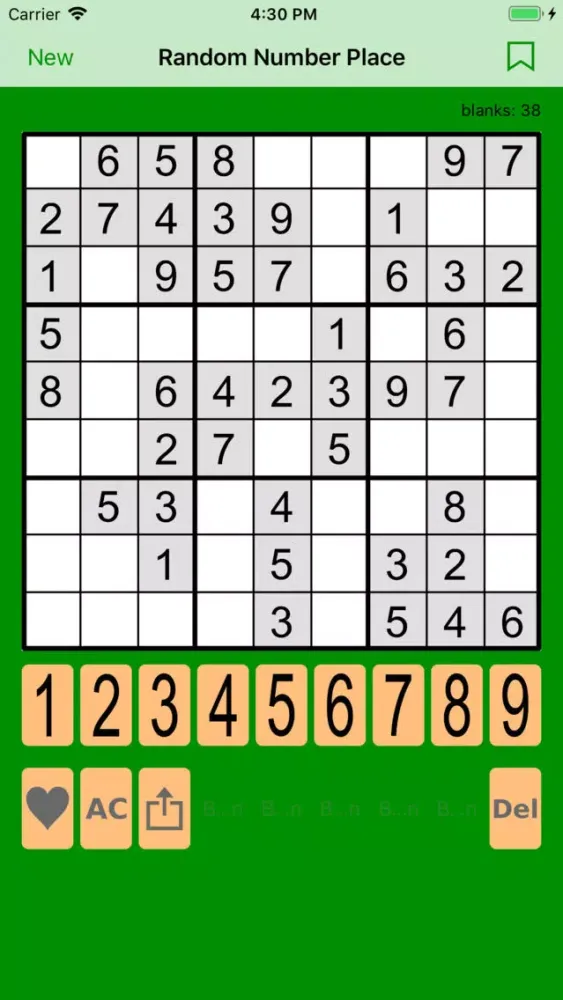 Capturas de tela do Random Number Place
