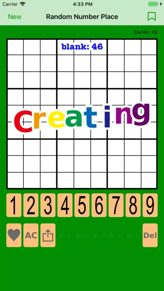 Capturas de tela do Random Number Place