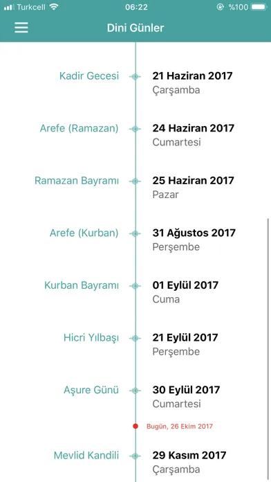 Screenshot di Namaz Vakti Mevlana Takvimi