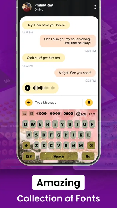 تصاویر Keyboard fonts: Font Changer