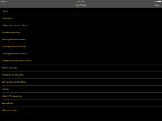 Capturas de pantalla de Patek Steel iPad 
