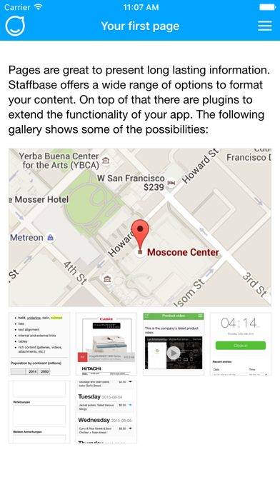 Скриншоты Staffbase Employee App