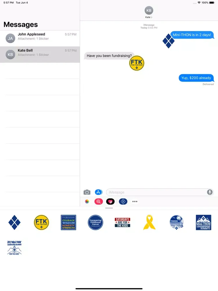Mini-THON Stickers iPad  स्क्रीनशॉट