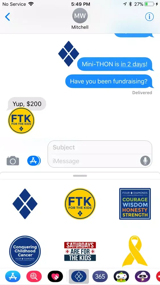 Mini-THON Stickers स्क्रीनशॉट