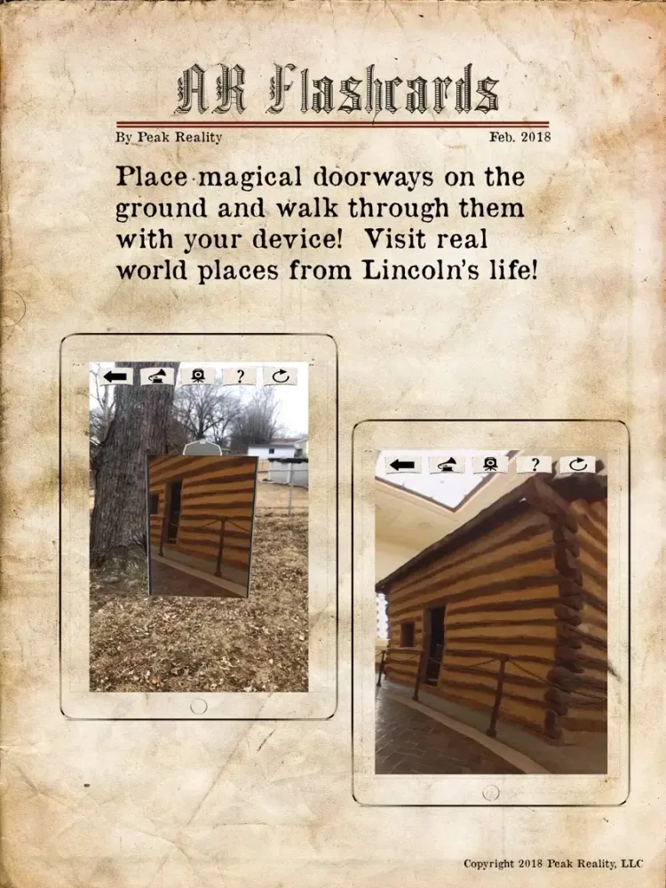 AR Flashcards Abraham Lincoln iPad  Ekran Görüntüleri