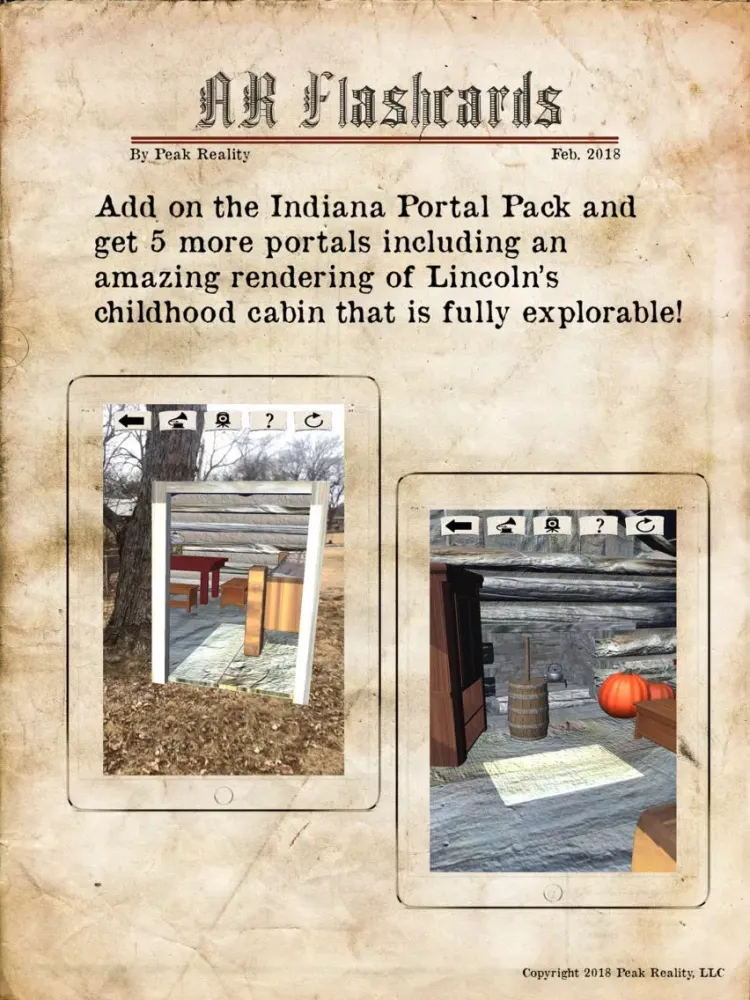 AR Flashcards Abraham Lincoln iPad  Ekran Görüntüleri