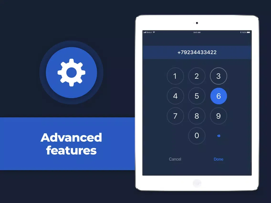 ReCa - recorder & calling app iPad 应用截图