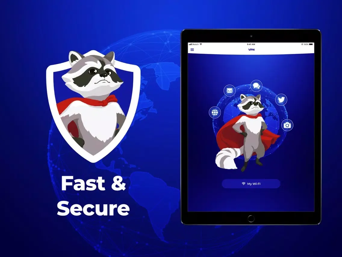 Racman - security master VPN iPad  Screenshots