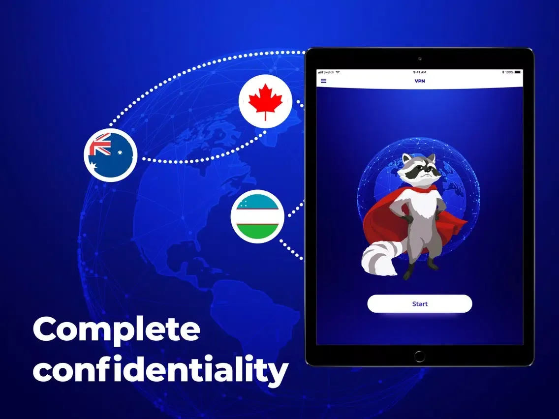 Racman - security master VPN iPad  Screenshots