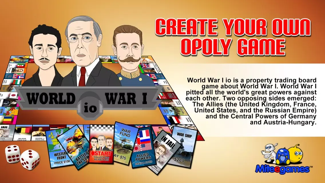 Tangkapan skrin World War I io (opoly)
