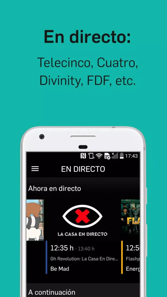Ảnh chụp màn hình của Mitele - Mediaset Spain VOD TV