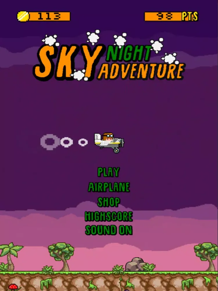 Sky Night Adventure iPad 應用截圖